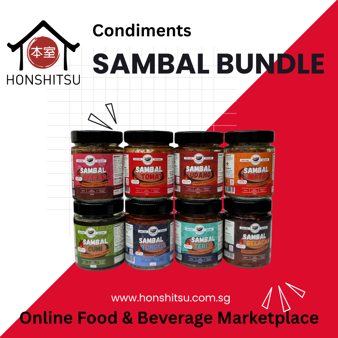 Nusantara Kitchen Indonesia - Sambal Bundle (8 Bottles Set) 200G each