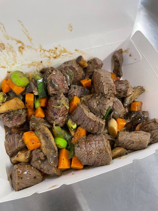 Mongolian Beef with a Smoky Steakhouse Twist