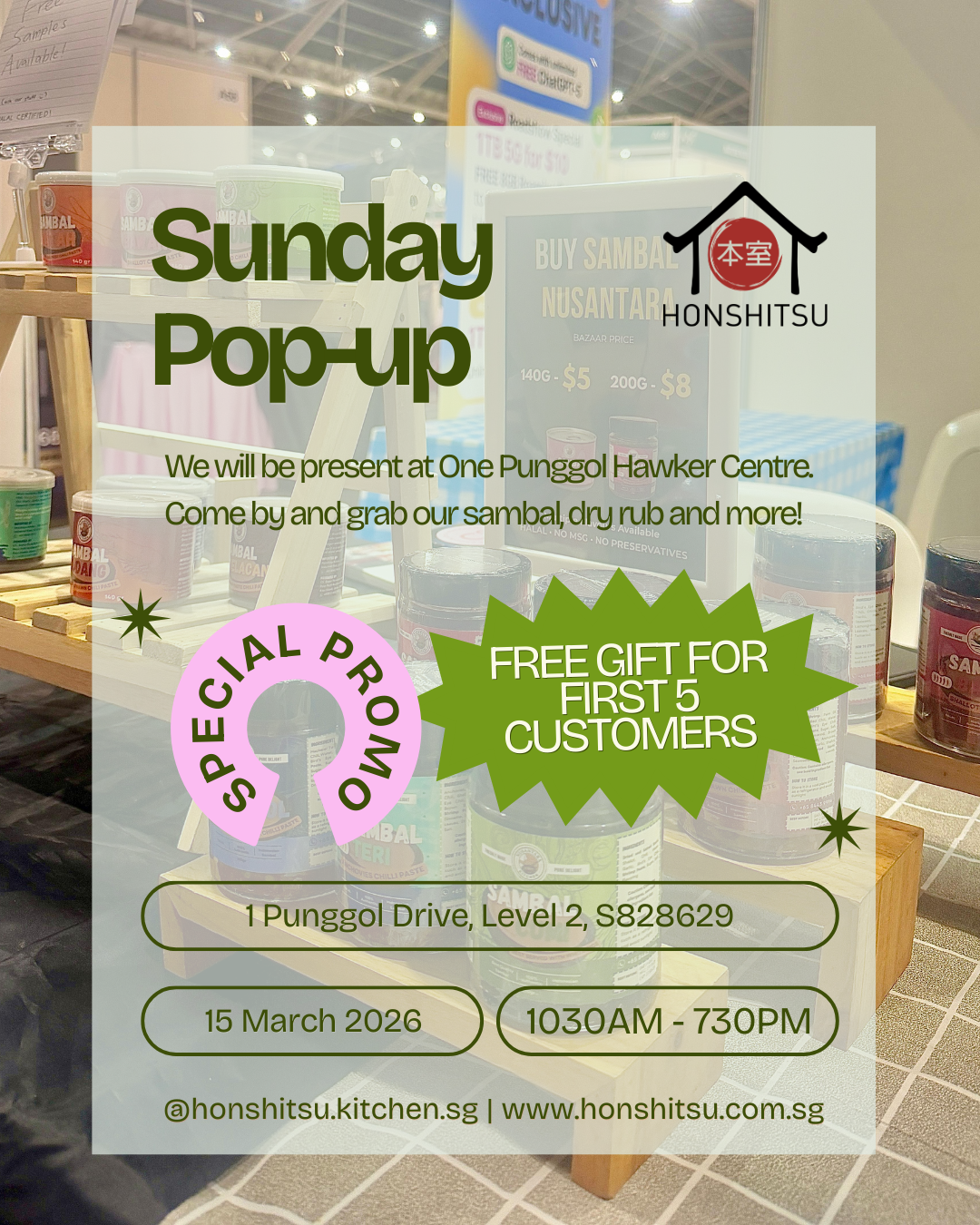 We’re Popping Up at One Punggol Hawker Centre This Weekend