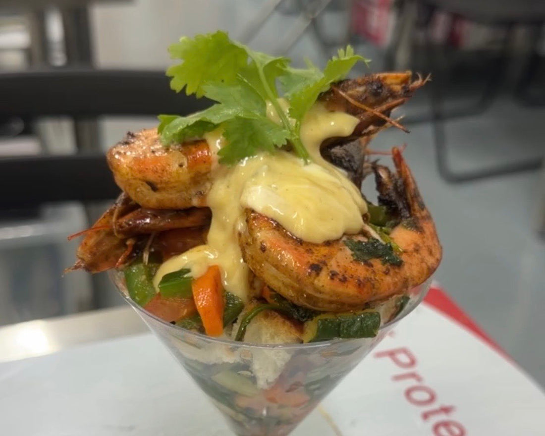 Spicy Prawn Tostada with Sambal Udang