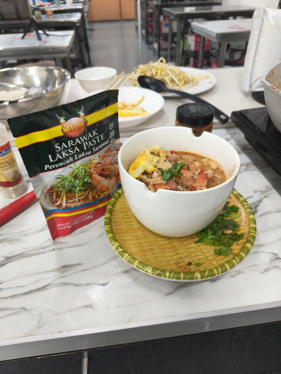 Sarawak Laksa with Sambal Tongkol: A Comforting Bowl Packed with Bold Southeast Asian Flavours