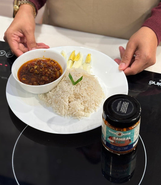 Sambal Teri Egg Rice Bowl